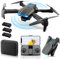 SyncTech 1080P Drone with Camera 1080P, Brushless Motor Drones, 3x Batteries 60+mins Flight time, Obstacle avoidance, HD Transmission, 50x Zoom, Foldable Design (HD Drone 3B)