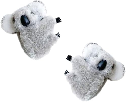 KMGDM Koala - Pinza de pelo para niñas, pinza de pelo de felpa, suave y cómoda, agarre fuerte para peinados dulces diarios