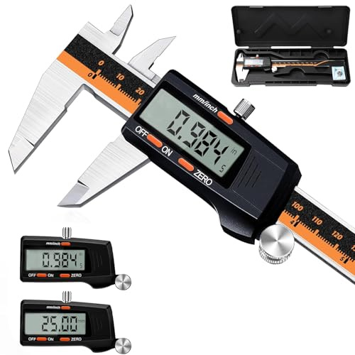 Digital Vernier Caliper, Large LCD screen 150mm Electronic Digital micrometers Calipers Measuring Gauge Tools with Mm/Inch Conversion