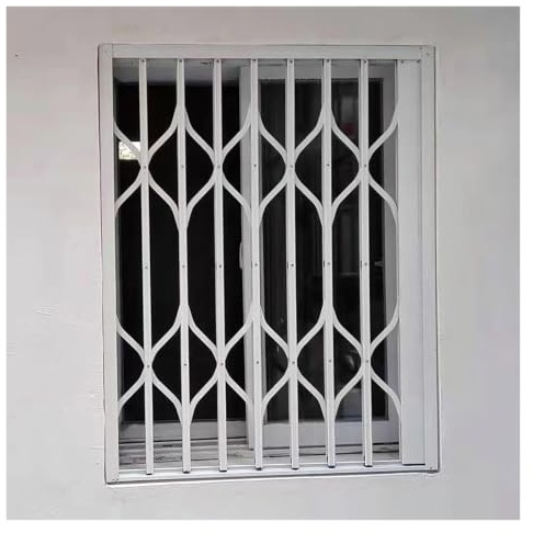 AMUFJJ Inferriate per Finestre Inferriate di Sicurezza per Finestre di Appartamenti, Larghezza 60, 70, 80, 90, 100, 120, 140, 150 Cm, Estensibili, con Chiave(35x59in (90x150cm))