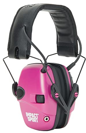Howard Leight Impact Sport Cache-oreilles électronique pour tir jeune/petit, rose (R-02533)