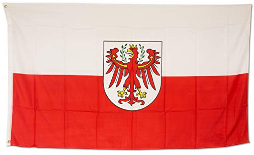 Bundes- und Länderflagge aus wetterfestem Material mit Metallösen, Outdoor Fahne & Flagge (Südtirol) 150x90cm