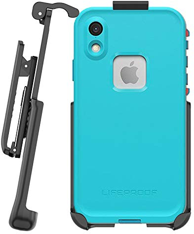 Belt Clip Holster Compatible with Lifeproof FRE Case for iPhone XR 6.1 (case not Included) Features: Secure Fit, Quick Release Latch, Durable Rotating Belt Clip & Built-in Kickstand