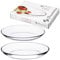 33cm & 34cm Clear Glass Oval Food Serving Plate Platter Bowl Tray Dinner Dish (29cm & 33cm)