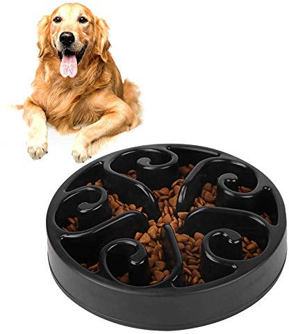 SUOXU Dog Bowl Slow Feeder, Medium Dog Food Bowls Labyrinth Interactive Puzzle Bowls, Slow Food, Bloat Stop, Anti-Swallowing, Extend Eating Time