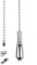 LbsAMP Light Pull Chain Extension with Ball Chain 85cm Chrome Light Pull Cord Blind Pull Cord Handle for Bathroom Toilet Light Ceiling Light Fan Switch - Vase Style