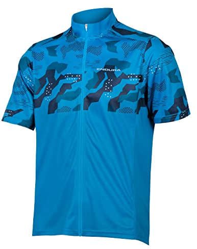 Endura Herren Hummvee Ray S/S Jersey Shirt, Blau (Electric Blue), Small