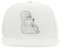 Big Brain Armchair Philosophist Wojak Pipe Meme 5 Panel Snapback Flat Visor Cap Hat Baseballmütze Weiß