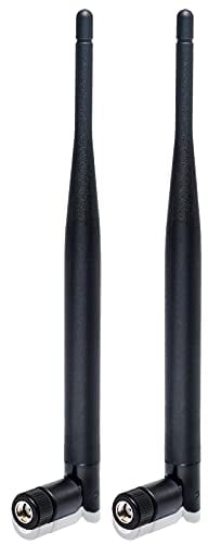 Nelawya RP-SMA WLAN-Antenne 6 dBi Dualband 2,4 GHz 5,8 GHz MIMO-Antenne für WLAN-Router, PC-Desktop, USB-Adapter, PCI-E-Karten, Sicherheits-IP-Kamera, Drohne und PS4-Build, Wireless Range Extender