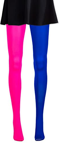 Collants en Microfibre Opaques Lisse,Collants Fantaisie de Couleur Patch,Legging Moulants Haute élasticité avec Chiffrage Orteils,Collants Femme,Danse Classique Compétition Cosplay Costume Halloween
