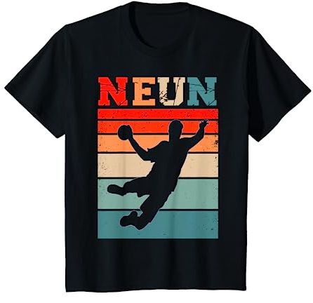 Kinder 9. Geburtstag Handballer Handball Fan 9 Jahre Junge T-Shirt