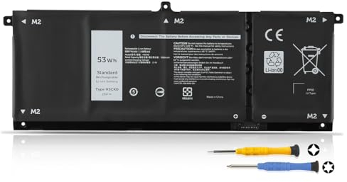 K KYUER H5CKD Laptop Batterie pour Dell Latitude 3410 3510 Inspiron 5300 5401 5408 5501 5502 5508 5509 5400 5406 7405 7300 7306 7500 7506 2-in-1 Vostro 5300 5301 5401 Series JK6Y6 9077G 7T8CD TXD03