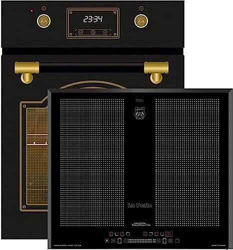 Kaiser Induktions Herd-Set EH 4796 AD+KCT 67 FIN, Retro Backofen Einbaubackofen 45 cm, Autark, 50 L, 9 Funktionen+Kaiser Flex Induktionskochfeld 60 cm, Einbau Herd, Autark, Power Booster