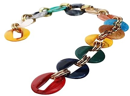 GALPADA Die Kette Handtaschenriemen Aus Acryl Tasche Aus Kunststoff Taschenketten Geldbeutel-ersatzketten Handtasche Dekorative Ketten Geldbörse Plastik Handtaschenkette Fräulein Oval