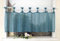 Devola Scheibengardine Einfarbig Bistrogardine Voile Kurzgardine Transparent Küchengardinen Modern mit Schlaufen Cafe Gardinen Kurzstores Gardinen HxB 45x120cm Blau 1 Stück