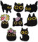Oenothera 8 Pièce Épingles de Broche en Émail, Chat Émail Broches, Broches Créatives en Alliage, pour Décorer les Chemises, les Costumes, les Écharpes et les Sacs à Dos（B）