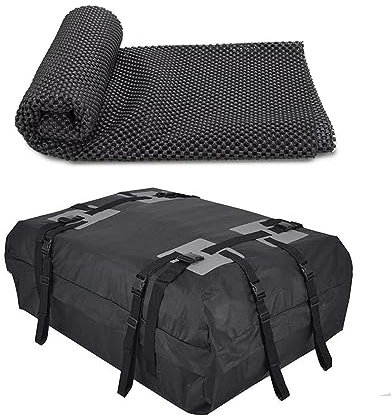 PRUJOY Dachbox 600D Frachttasche Autodach Aufbewahrungsbox verdicken Große Kapazität Dachfracht Gepäcktasche Reisen Camping Hohe Kapazität