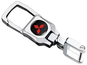 NETHIX Auto Schlüsselanhänger, für Mitsubishi ASX Eclipse Cross/Eclipse Lancer Outlander Auto Emblem Schlüsselanhänger Ersetzen Zubehör Autozubehör,A-A