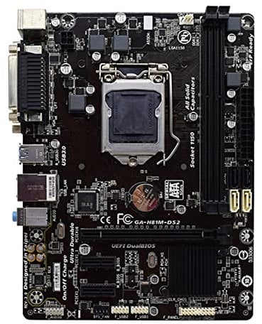 Fit For GIGABYTE GA-H81M-DS2 Desktop Motherboard H81 Socket LGA 1150 I3i5 I7 DDR3 16G Micro-ATX UEFI BIOS Original Mainboard