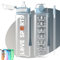 MYFOREST 1L Trinkflasche (großer/klein Schluck 2-in-1) Tritan™ 100% Spülmaschinenfest, BPA-frei Wasserflasche, Stoßfest, Zeitmarker für Motivierende Flüssigkeitszufuhr