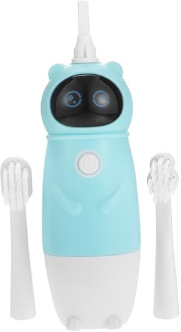 MAGICLULU Elektrische Kinderzahnbürste mit Geschmeidigen Borsten Ipx7 Pp Blau Sanfte Zahnpflege für Kinder Beim Zähneputzen