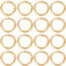 Beebeecraft 20 Stück/Box 5mm Geschlossene Biegeringe 14 Karat Vergoldetes Messing Rund Kreisförmig Kleine O Ring Verbinder Geschlossene Biegeringe Beschläge Zur Schmuckherstellung Ohrringe Halsketten