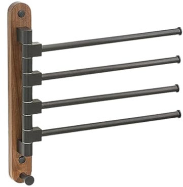 SZYDD Porte-serviettes de bain multi-tiges sans perçage pour salle de bain - Porte-serviettes de salle de bain sans perçage - Fixation murale à double tringle - Rangement et organisation réglables en
