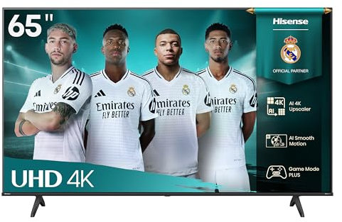 Hisense Smart TV 65 4K Ultra HD 65E63QT, Smart TV VIDAA U8, Dolby Vision, HDR 10, Game Mode Plus, Alexa Built-in, VIDAA Voice, Tuner DVB-T2/S2 HEVC 10, lativù 4K