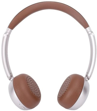 VELATEMOR Retro Bluetooth 5.4 Headphones with ANC - Foldable Headband Vintage Style Wireless Headset for Photography, 40mm Bio Diaphragm HiFi Sound, Matte Finish Fashion Headphones (Brown)