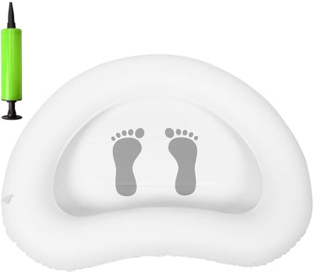 Inflatable Foot Bathtub with Air Pump Dip Basin Camping Beach Outdoor Use Space Saving Folding Bathtub