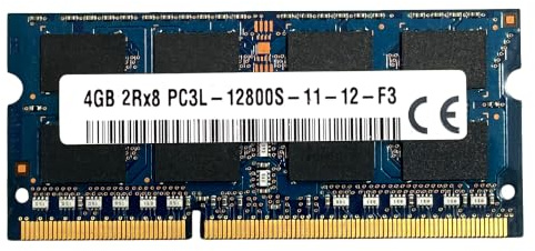 RAM-Speicher DDR3L SODIMM 4 GB 1600 MHz PC3L-12800S 2Rx8 204 Pin CL11 1,35 V für Laptop Notebook Laptop