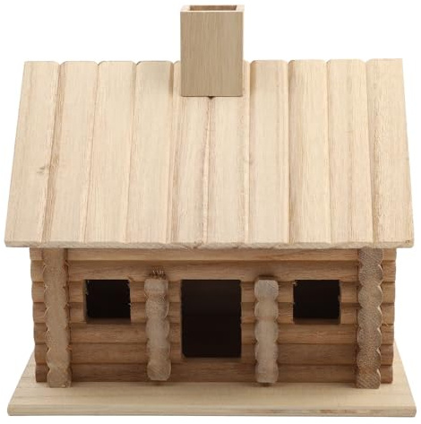 Helilyco Vogelhaus aus Holz für den Garten, Wetterdekoration im Freien mit elegantem Finish, 1 Stück