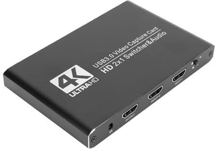Annadue 4K 60Hz Card, Video Device with USB 3.0 for DSLR Webcam Gaming