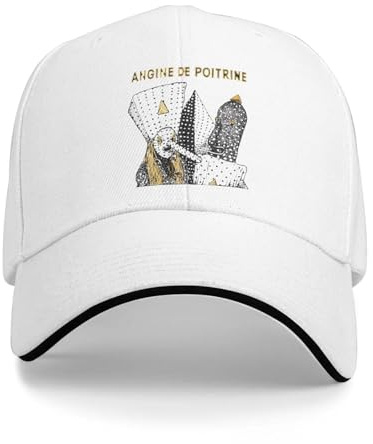 URBWATVKI Neuankömmling Baseballkappen Angine de Poitrine Rockband Outfit für Männer Frauen Trucker-Mütze Vintage Snapback-Hut Verstellbare Passform