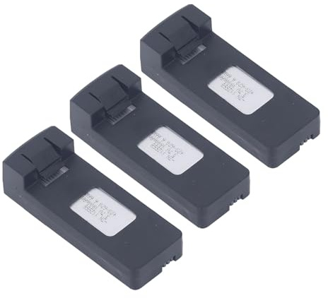 VBESTLIFE Batterie au Lithium pour Drone télécommandé 3 Pièces, Batterie au Lithium Longue Durée de Vie 1800 Mah avec Câble de Charge pour Avion S118, Fonctions de Protection Multiples, Taille