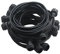 LEDmaxx Illu-11 A, Illu Lichterkette Komplettset 10 m 20 Fassungen fertig montiert verlängerbar, 2000 W, E27, schwarz, 11.5 x 31.5 x 20 cm