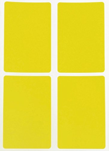 Royal Green 200 rechteckige selbstklebende Etiketten in der Farbe gelb mit Oberflächenschrift 7,5cm x 5cm (75mm x 50mm)