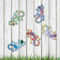 azurely 5 Metall Gecko Wanddeko, Metall Eidechse Wandkunst Dekoration Outdoor Garten Wanddeko für Hinterhof Veranda Patio Rasen Zaun Wandskulpturen