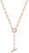 Happiness Boutique Chaîne pour femme avec fermoir à bascule en or rose Collier à gros maillons avec bijoux en acier inoxydable à barre en T