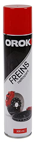 OROK - Entretien des freins pour auto et moto - Spray nettoyant frein 300ml, Bombe aérosol de nettoyant / dégraissant frein 300ml - Super dégraissant frein - Compatible avec tous types d'utilisation