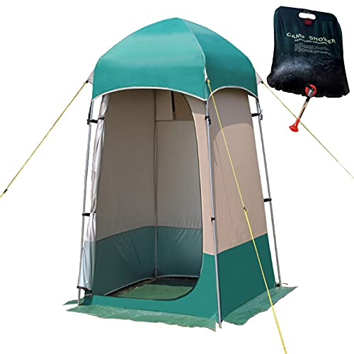 Duschzelt, Umkleidezelt, Toilettenzelt, Tragbar Wasserfest Duschkabine Privatsphäre Zelte mit Tragetasche für Outdoor, Camping, Angeln, Strand, Dusche, Toilette, 130x130x220 cm