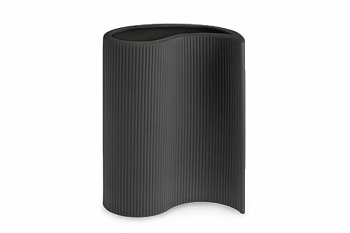 Storefactory - Vase, Blumenvase - Edshult - Keramik - Farbe: Dark Grey - 18 x 11 x 23 cm