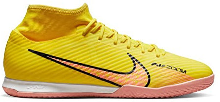 Nike Herren Zoom Mercurial Superfly 9 Academy Ic Football Shoes, Yellow Strike Sunset Glow Coconut Milk, 42.5 EU