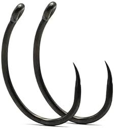 Pack of 20 Premium Quality Curve Shank Barbless Fishing Hooks Teflon Coated Carp Terminal Tackle (Size 4)