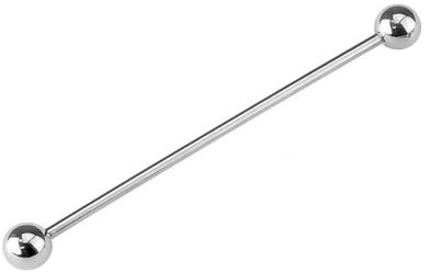 GBJUK Industrial Barbell Scaffold Piercing Bar 316L Surgical Steel 1.6mm x 38mm