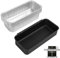 MOASKER 70379 Catch Pan & 6498 Drip Pan Liners para Weber Genesis II 400/600, Summit 400/600 Series Grills, bandeja de grasa de acero y 6417 10 piezas de revestimientos de grasa de aluminio para Weber