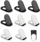 UILYNIU 8 Pièces Support Téléphone Réglable, Pose Smartphone Pliable, Support Telephone Bureau Portable Pose, Supports de Téléphone Portable, Support Dock pour Téléphone, Tablette (Noir, Blanc)