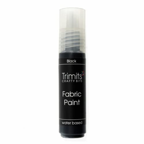 Trimits Fabric Paint Pen, Black, 20 ml (Pack of 1)