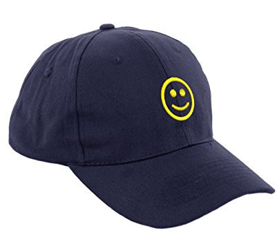 Morefaz Unisex Jungen Mädchen Mütze Baseball Cap Emotion Smile Lächeln Hut Kinder Kappe MFAZ Ltd (Smile Nave Yellow)