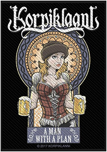 Korpiklaani A Man With A Plan Aufnäher Patch Gewebt & Lizenziert !!